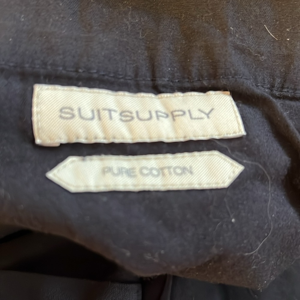 $129 Suitsupply Porto Navy mens Chinos 36x36 - Picture 8 of 8